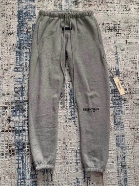 Extra small Essentials Light Gray Jogger Sweatpants with Logo